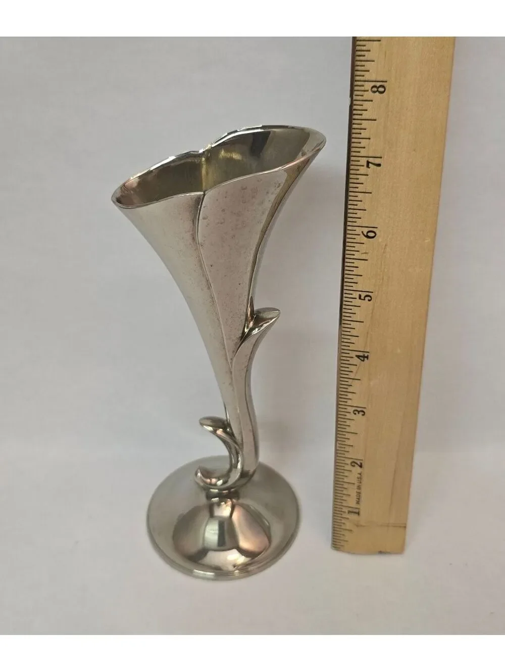 Vintage Godinger Silver Plated Calla Lily Bud Vase 7.5